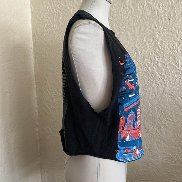 Austin City Limits 2019 Reworked Sleeveless Tee Shirt Billie Eilish Guns n Roses - Picture 6 of 7